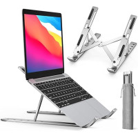 Laptop Stand for Desk | Metal Portable Laptop Stand, with 7 Adjustable Angles | Laptop Riser, Phone, and Tablet Stand | Compatible for All Laptop